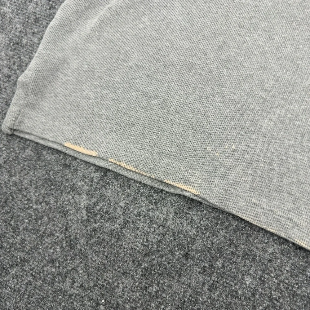 Polo Ralph Lauren Sweater Mens XL Gray Cotton Quarter Zip Mock Neck Classic‎